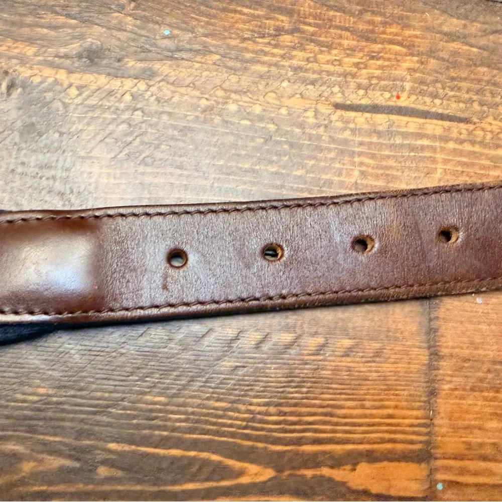 BOYS VINEYARD VINES MULTI COLOR Letter E COTTON/LEATHER BELT SIZE 26